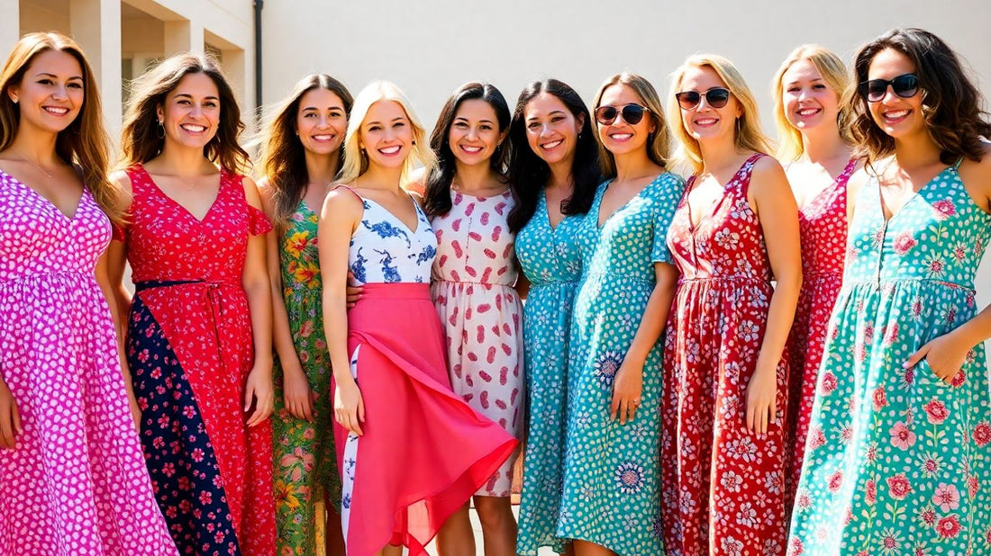 Women in casual dresses on sale.