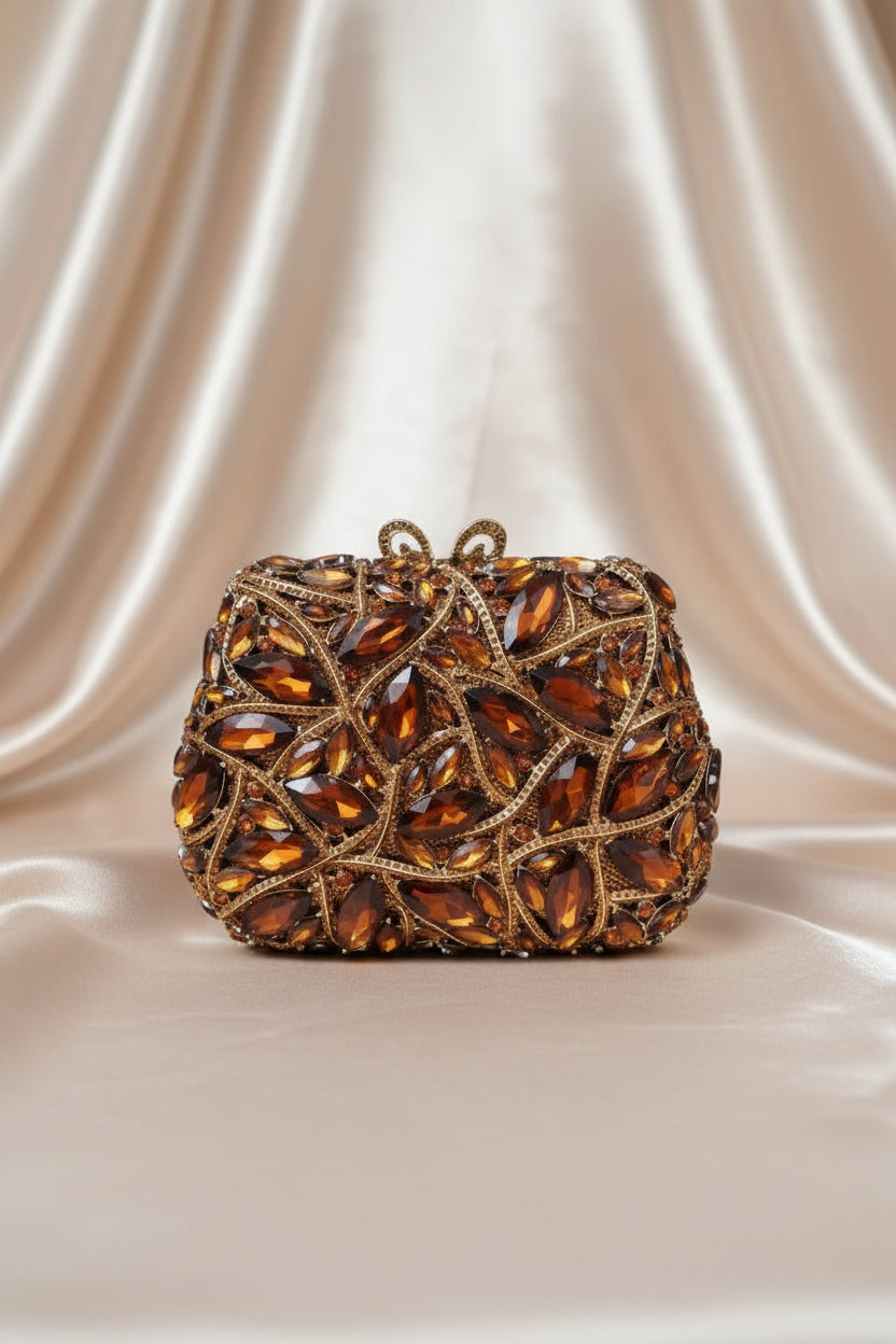 Emerald Enchanté Crystal Clutch
