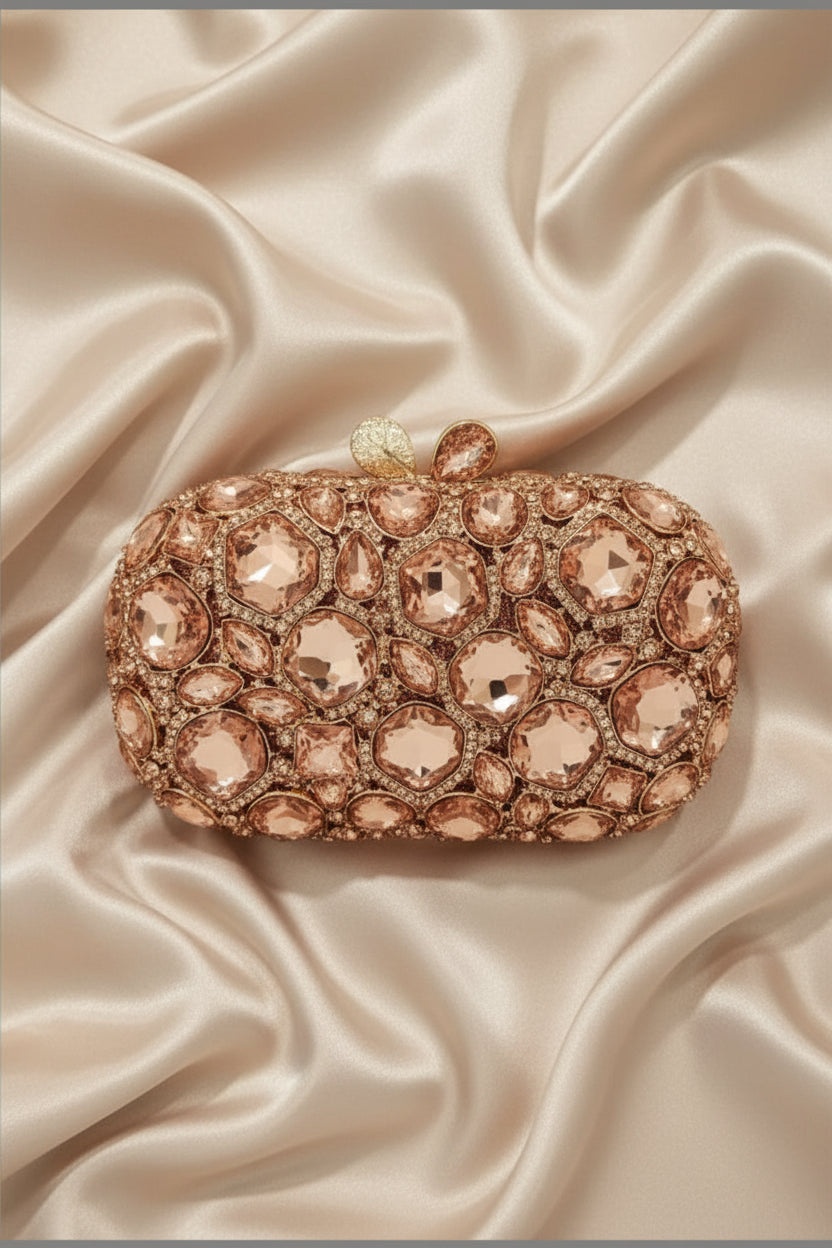 Midnight Aura Jewel Clutch