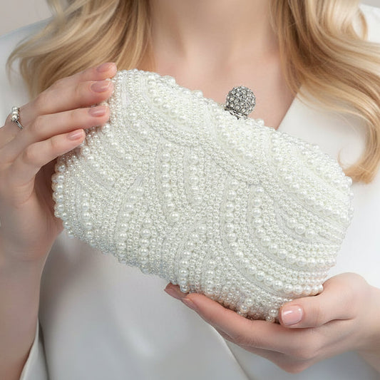 Pearl Wave Evening Bag