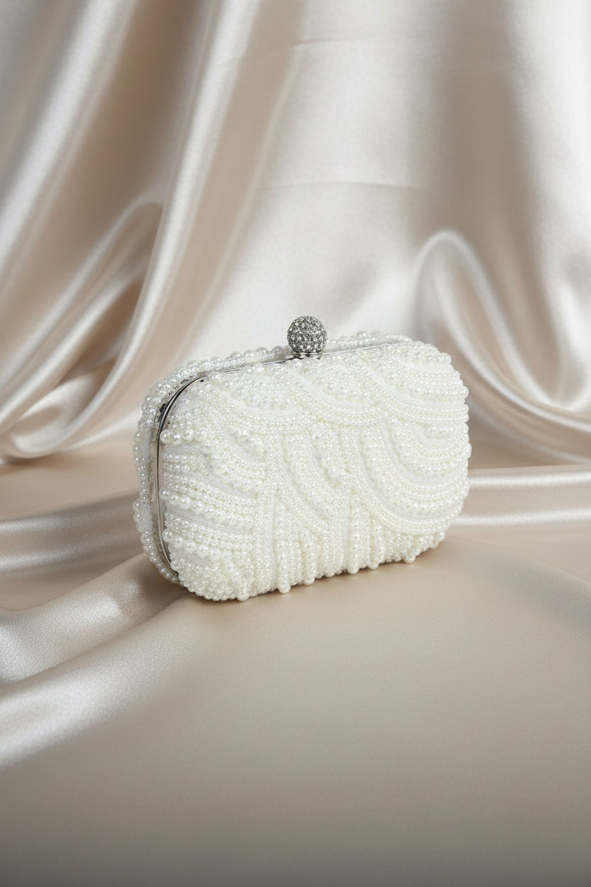 Pearl Wave Evening Bag