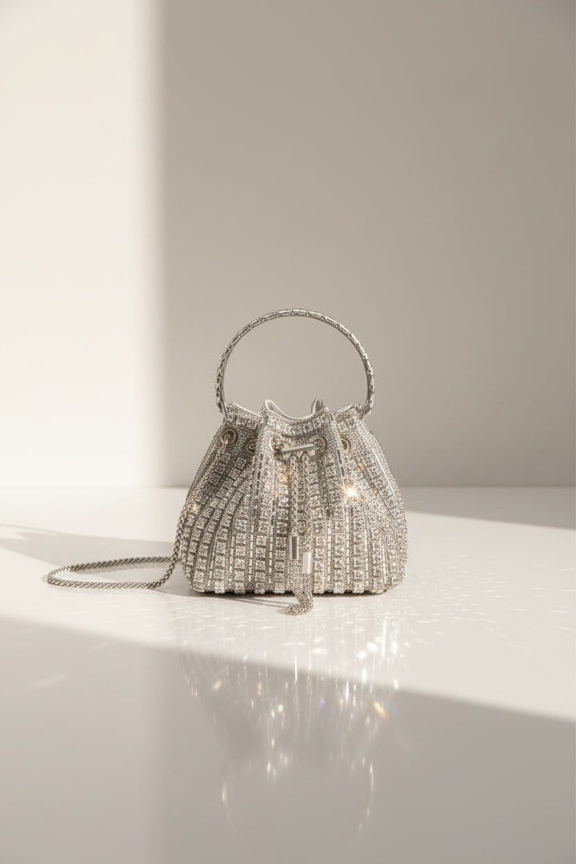 Starluxe Diamant-Glitzer-Clutch