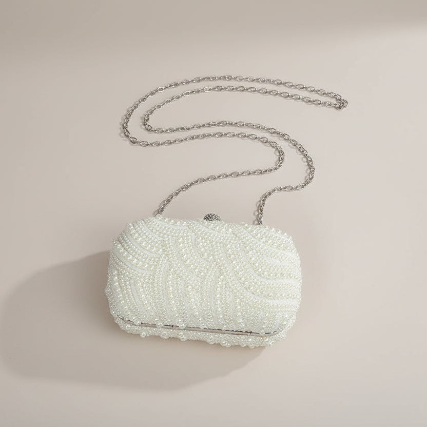 Pearl Wave Evening Bag