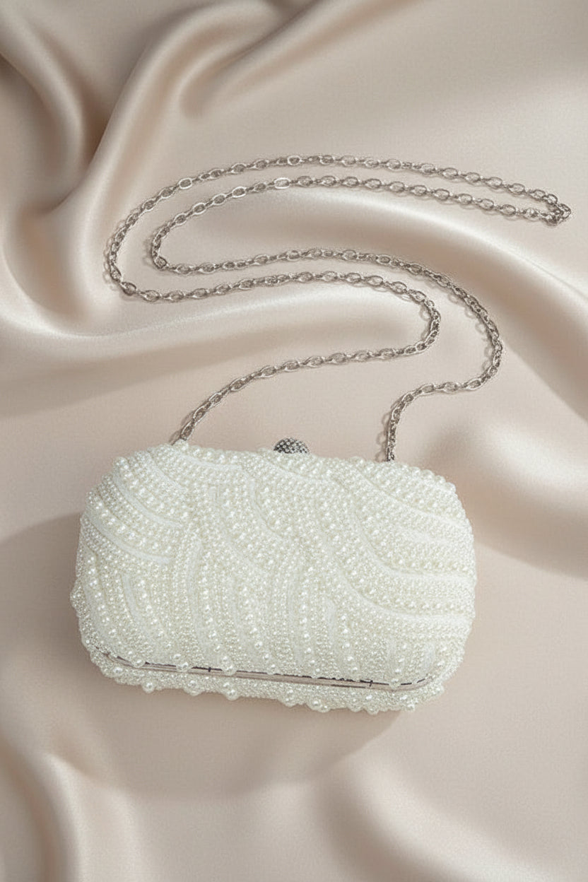 Pearl Wave Evening Bag