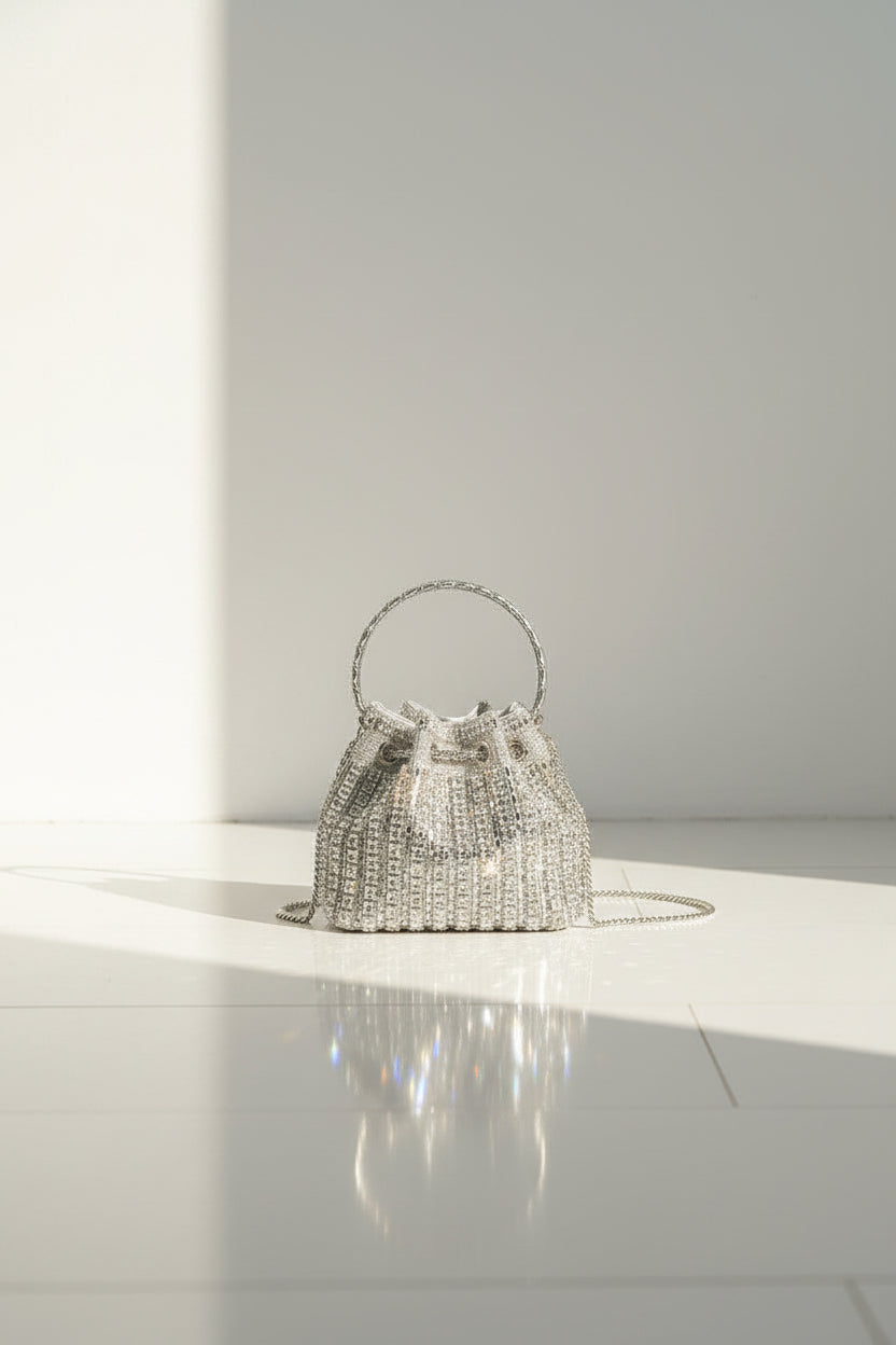 Starluxe Diamant-Glitzer-Clutch