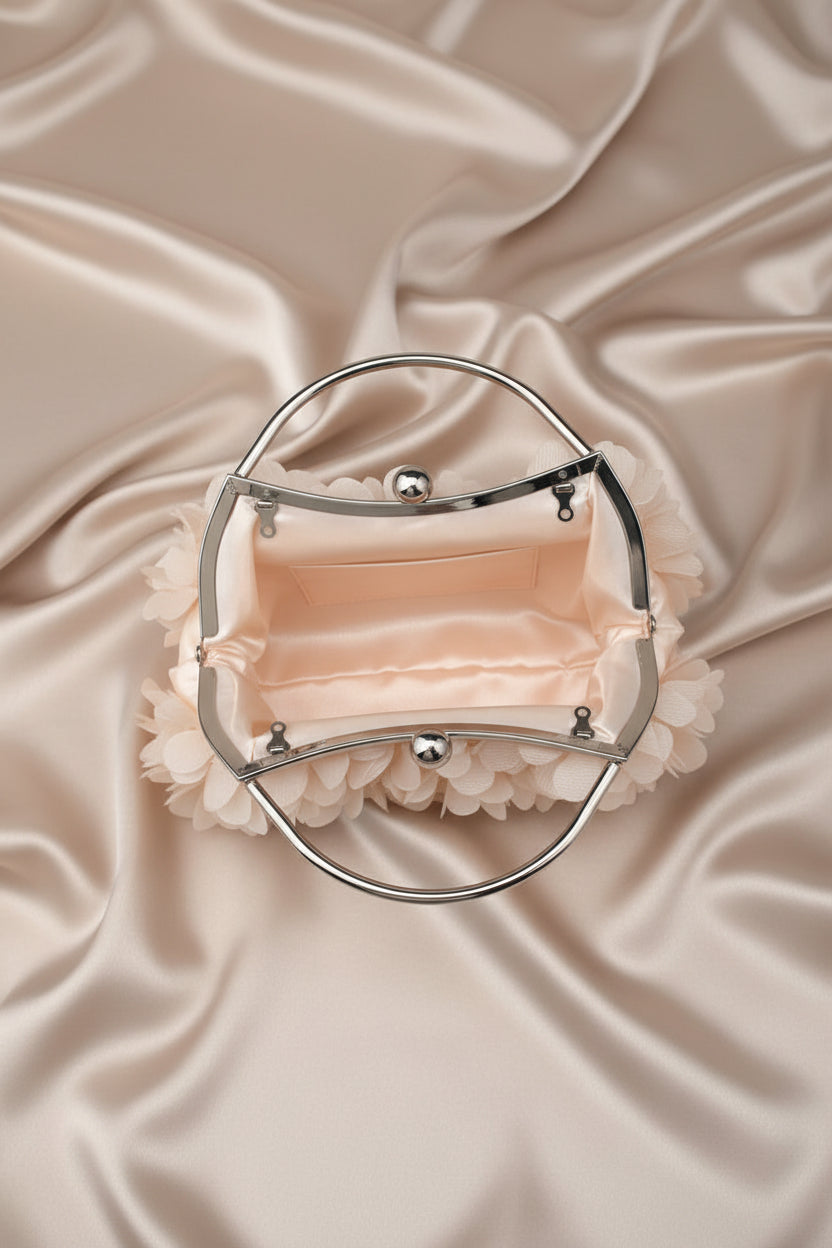 Romantic Handbag Metal Handle