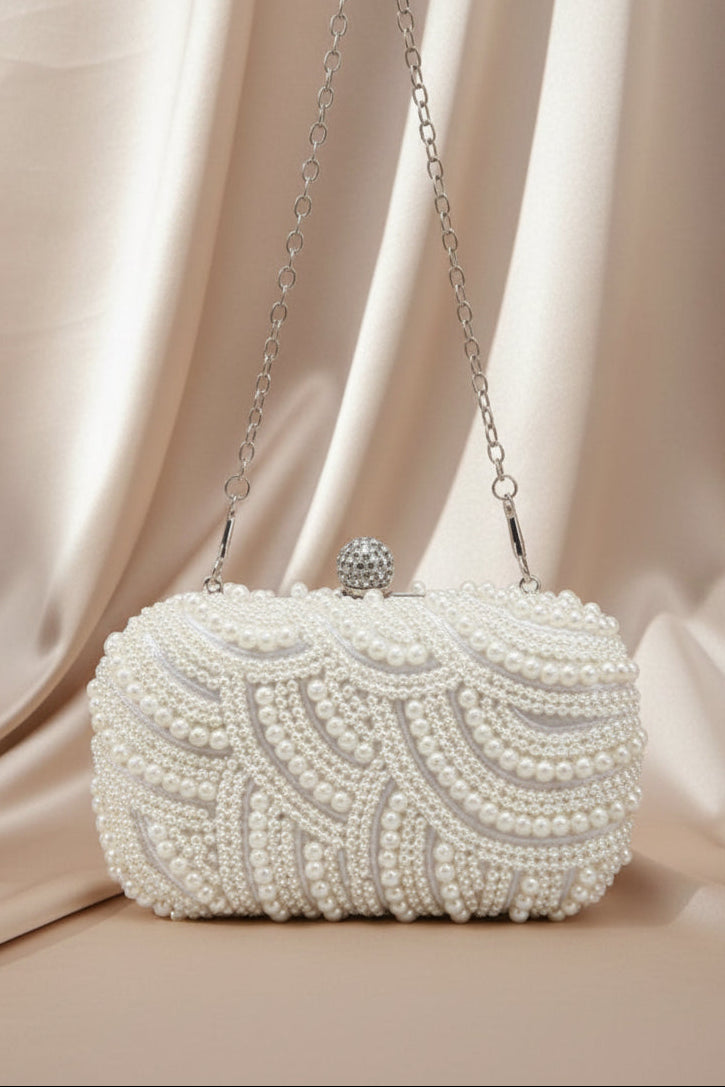 Pearl Wave Evening Bag