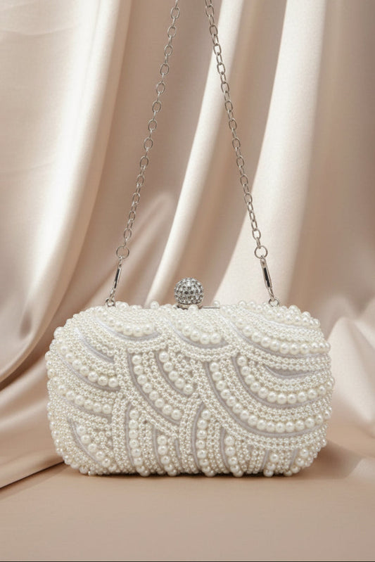 Pearl Wave Evening Bag