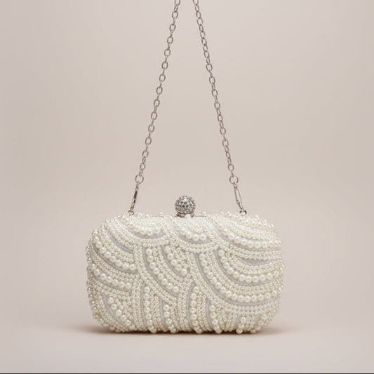 Pearl Wave Evening Bag