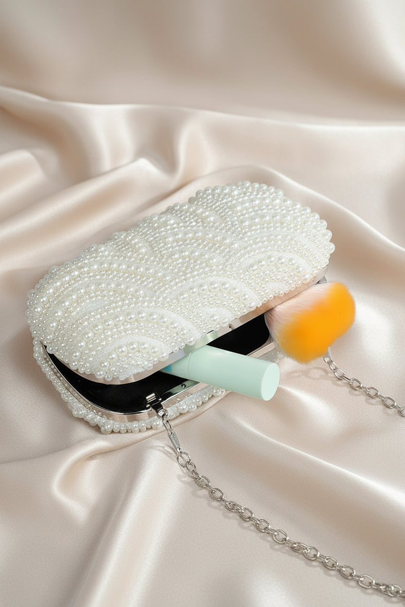 Pearl Wave Evening Bag