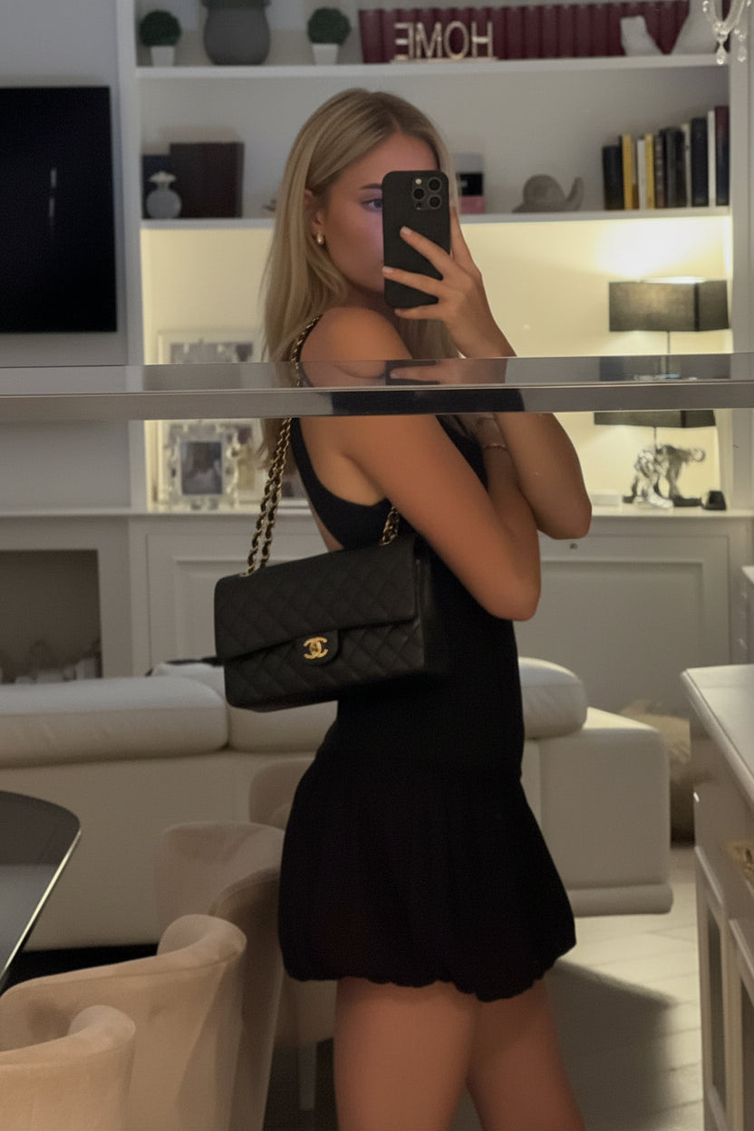 Jumbo Flap Bag Lambskin 25