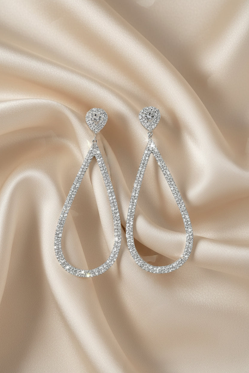 Diamond Glow Drop Earrings
