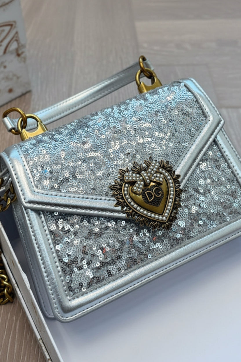 Devotion glitter handbag