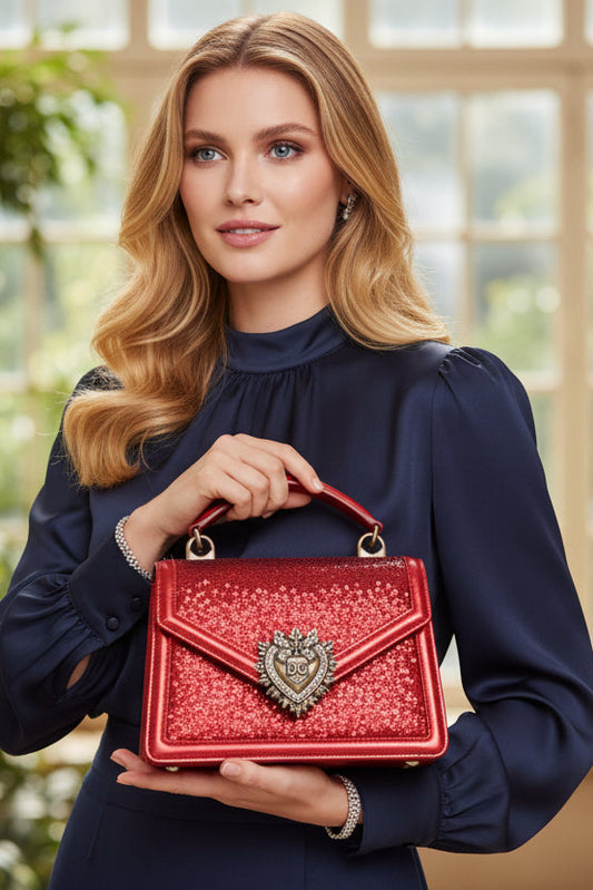 Devotion glitter handbag