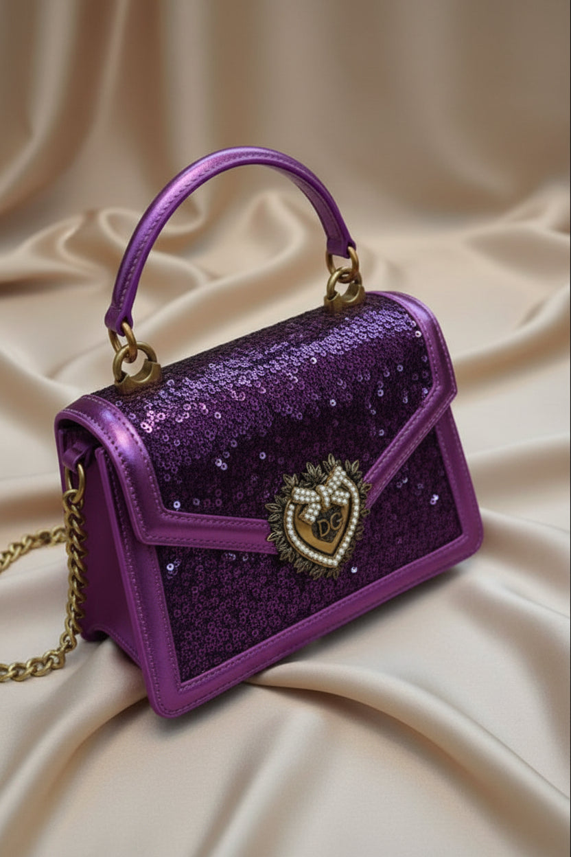 Devotion glitter handbag