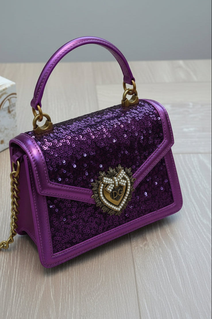 Devotion glitter handbag