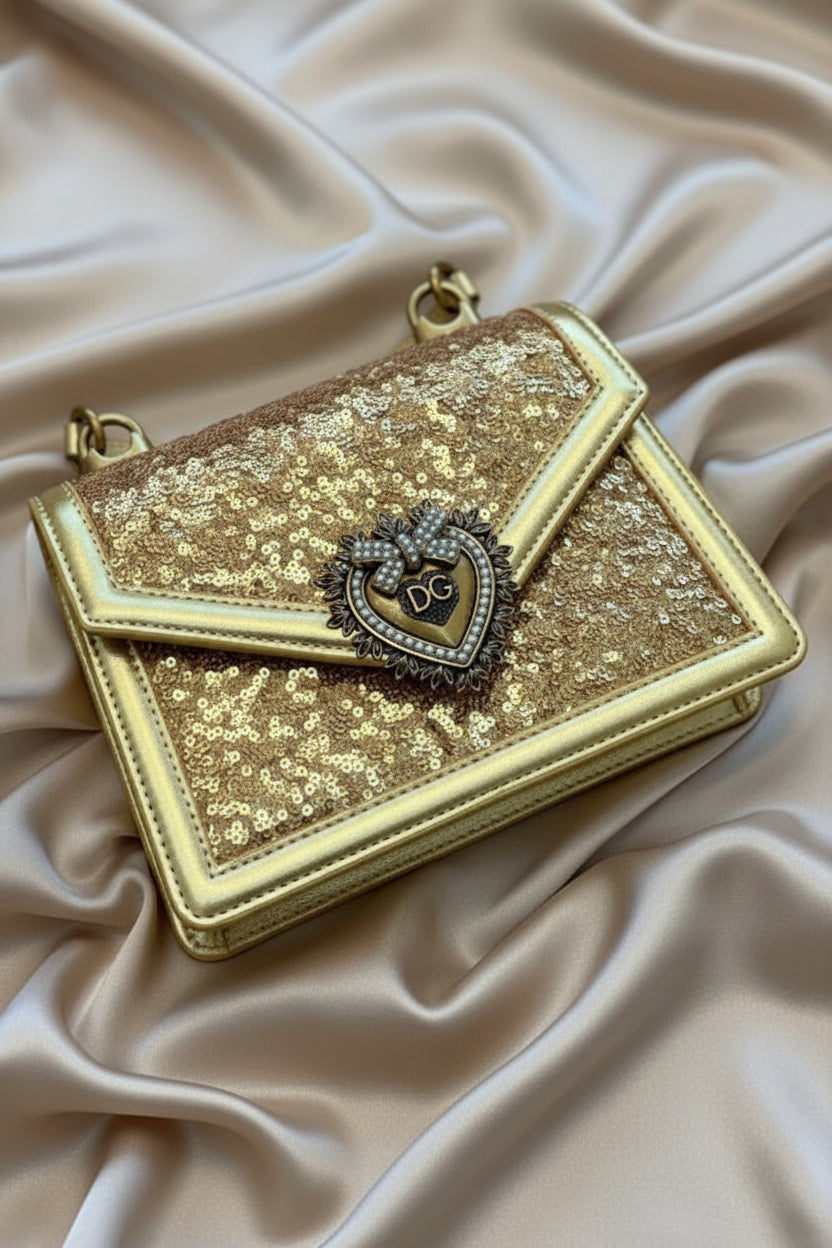 Devotion glitter handbag