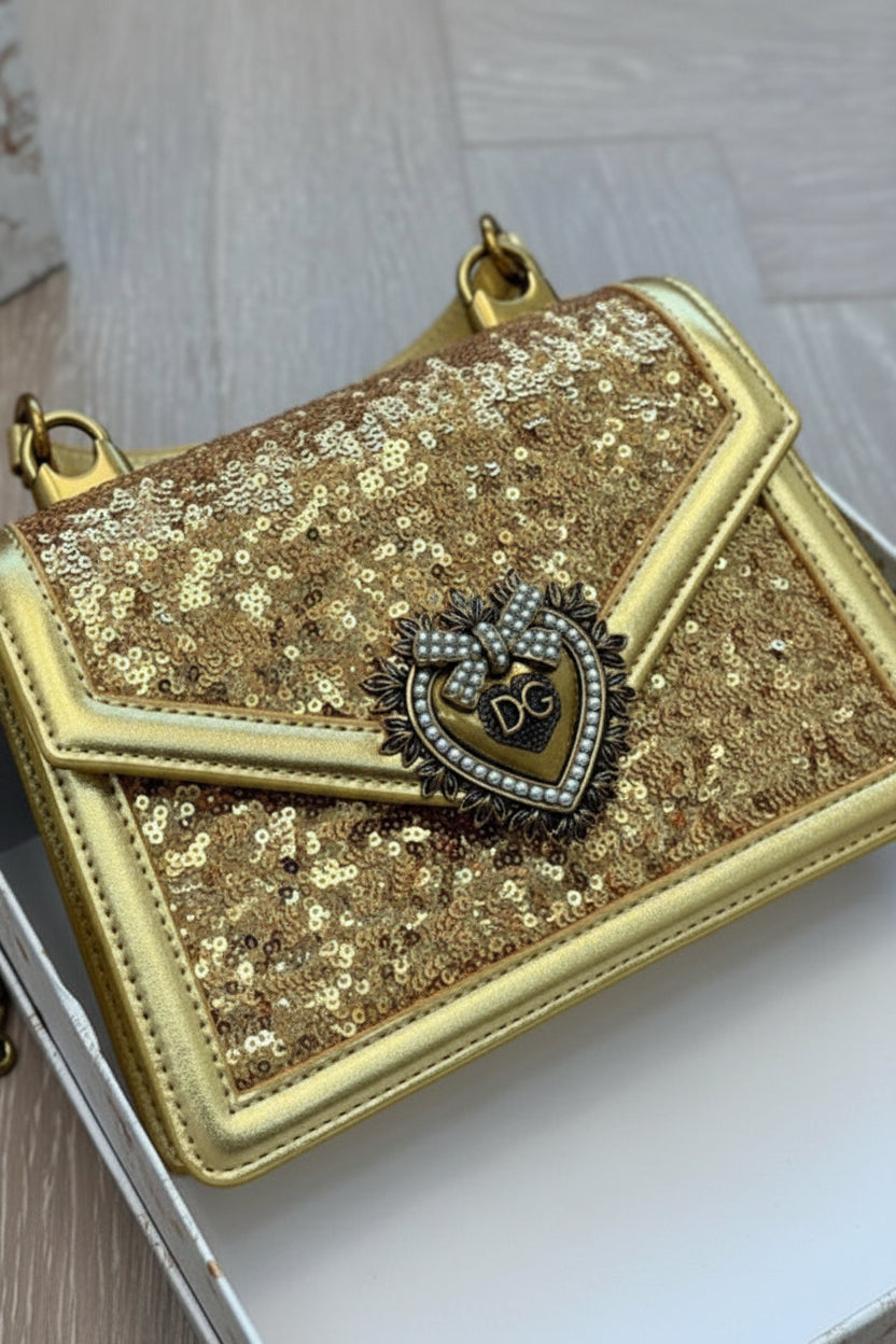 Devotion glitter handbag