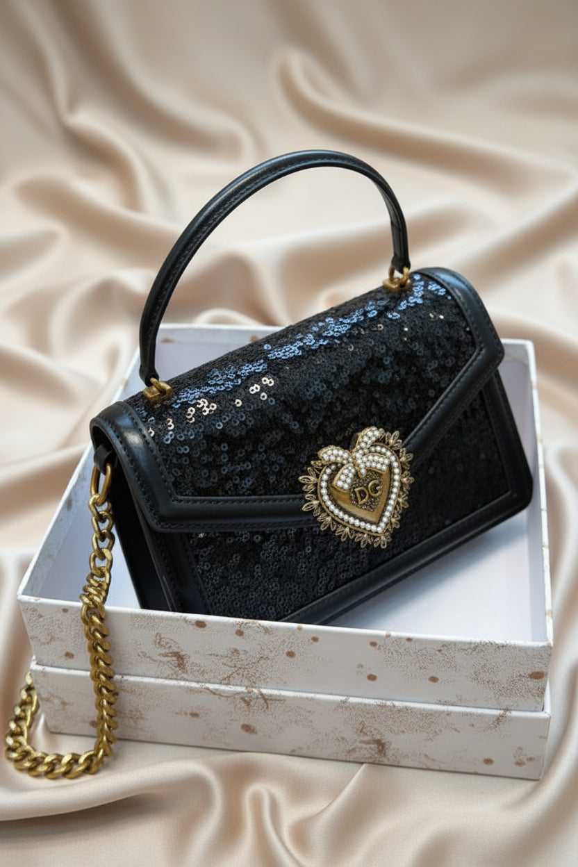 Devotion glitter handbag