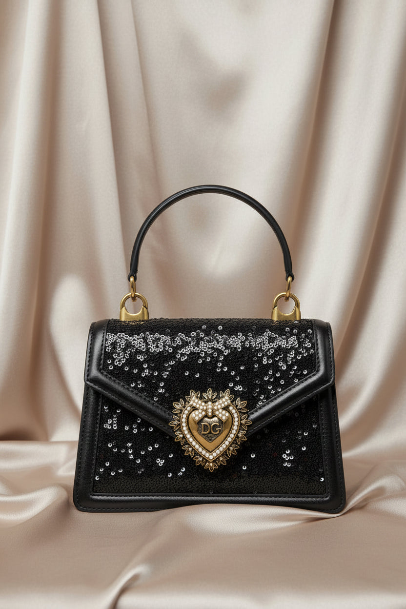 Devotion glitter handbag