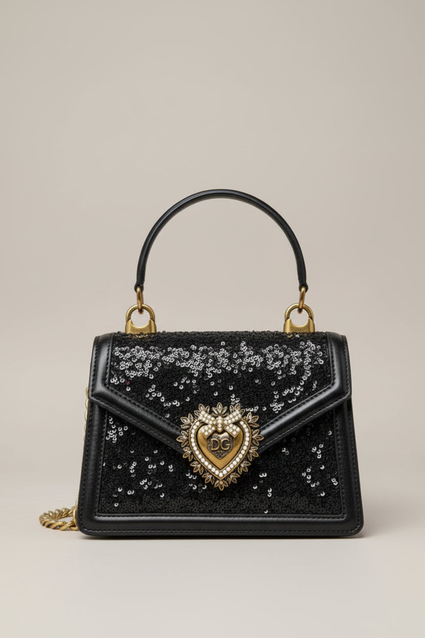 Devotion glitter handbag