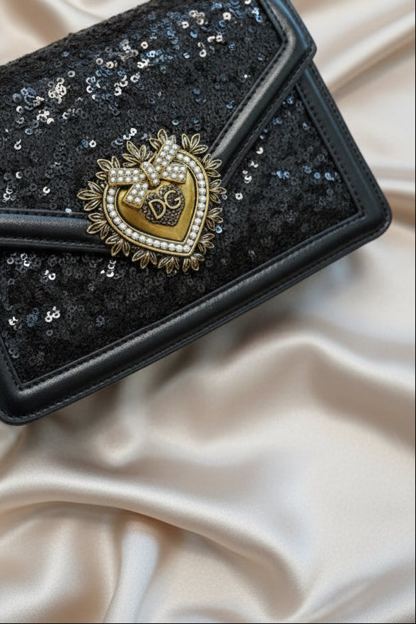 Devotion glitter handbag