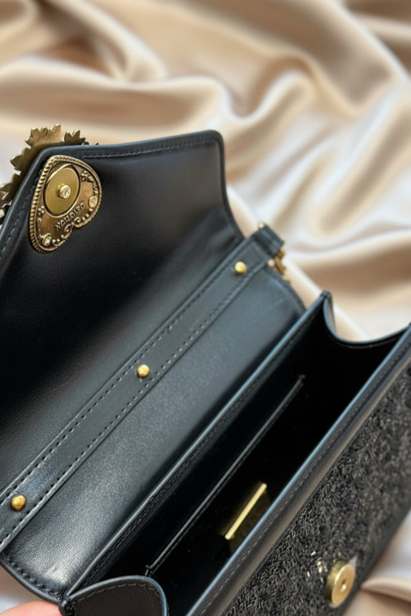 Devotion glitter handbag