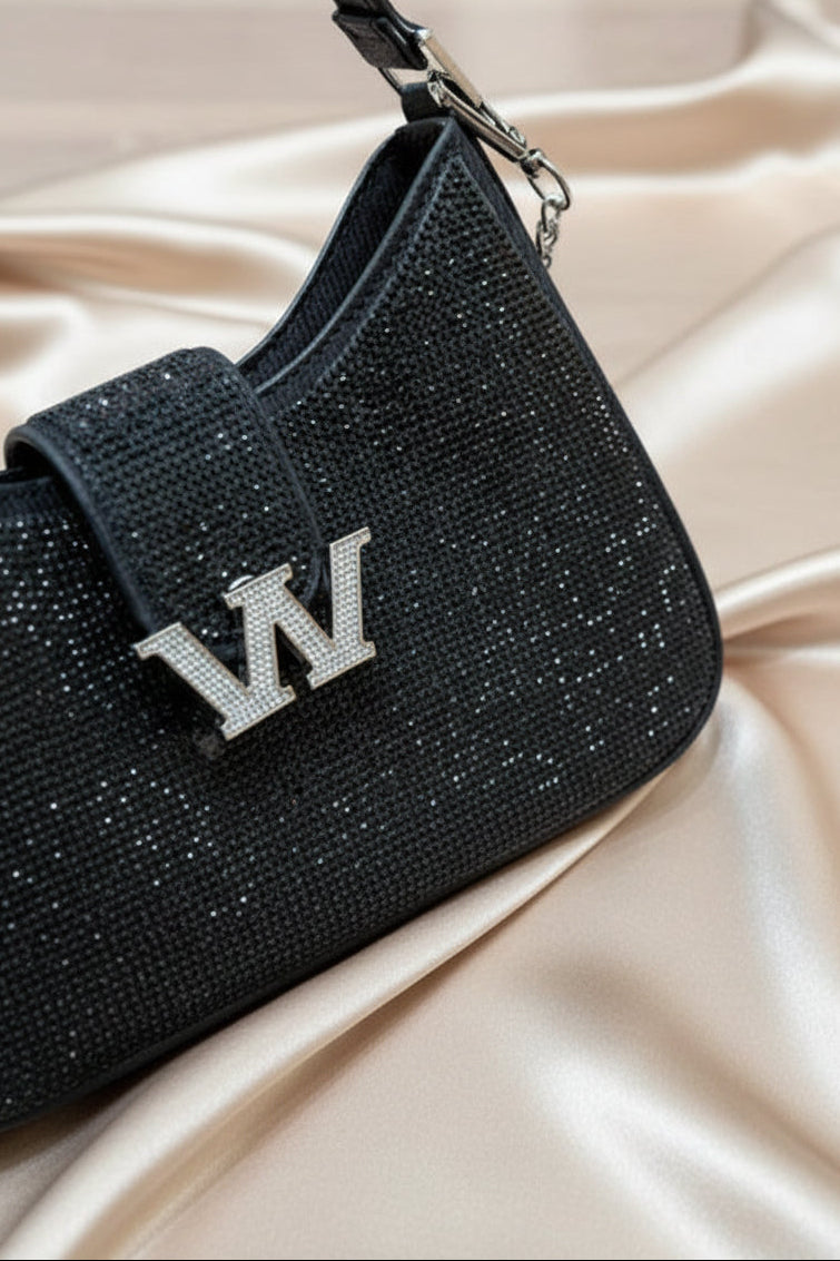 Rhinestone hobo bag