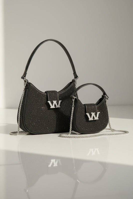 Strass-Hobo-Bag