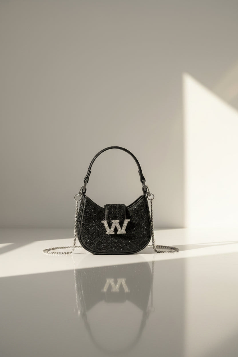 Strass-Hobo-Bag