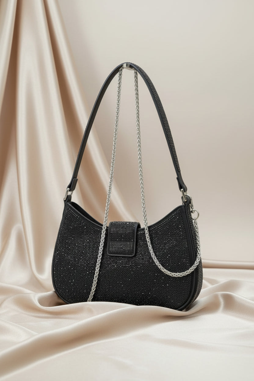 Rhinestone hobo bag