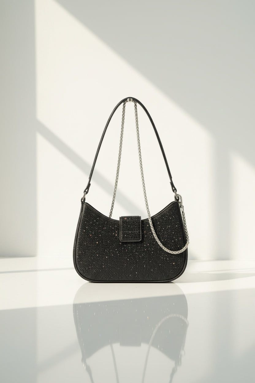 Strass-Hobo-Bag