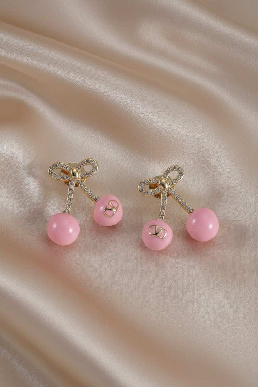 Pink Cherry Jewelry Set