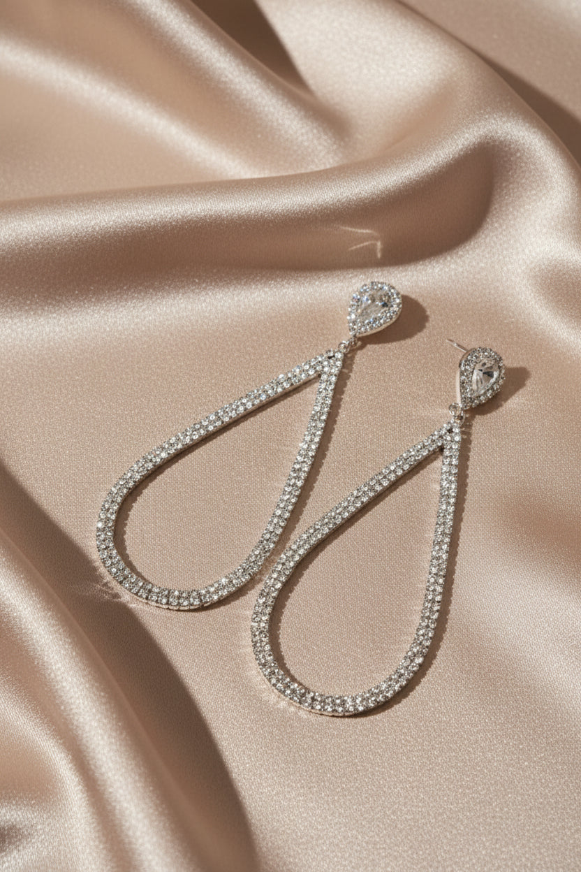 Diamond Glow Drop Earrings