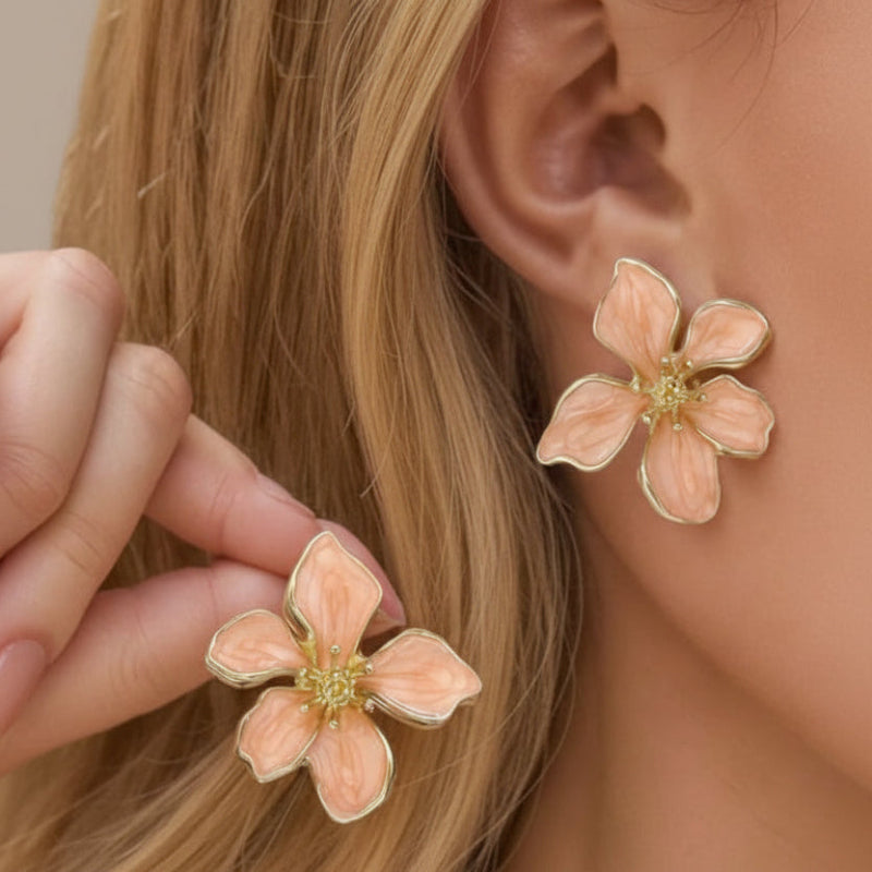 Floral Elegance Drop Earrings