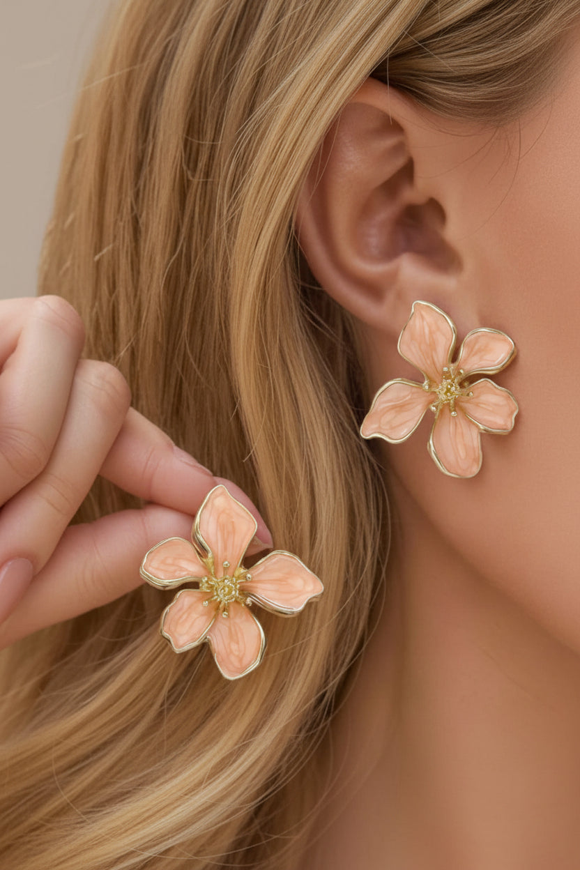 Floral Elegance Drop Earrings