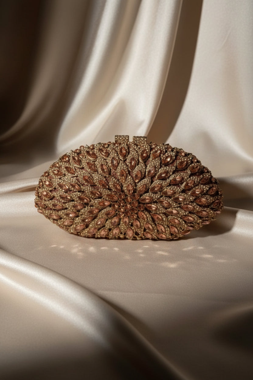 Starlight Crystal Clutch — Luxury Handmade Statement Bag