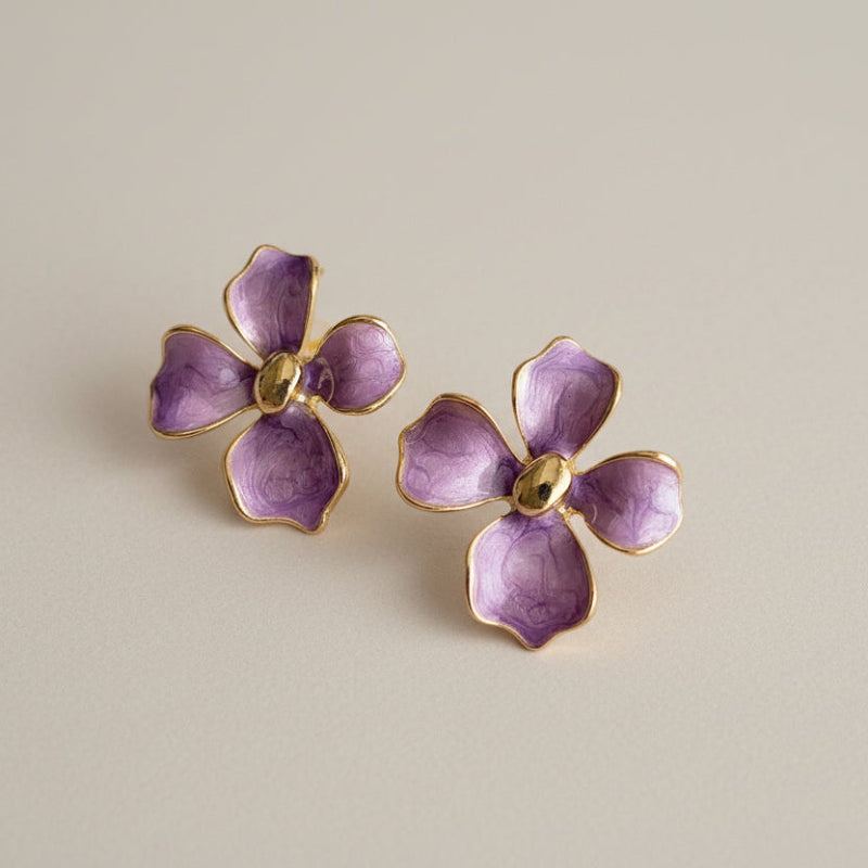 Floral Elegance Drop Earrings