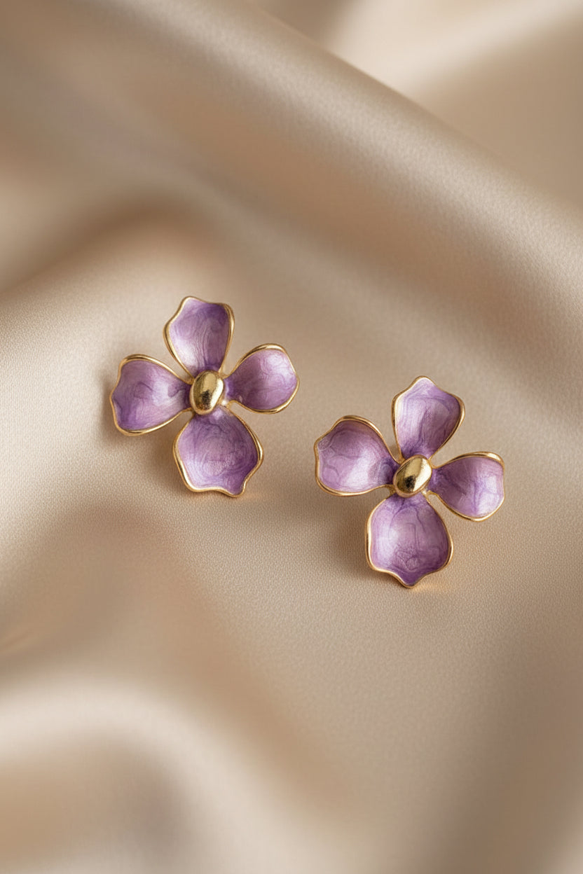 Floral Elegance Drop Earrings