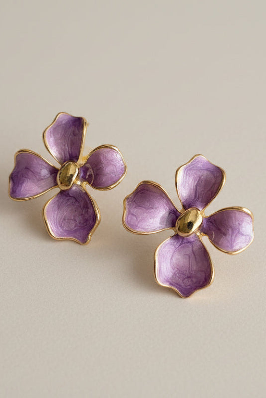 Floral Elegance Drop Earrings