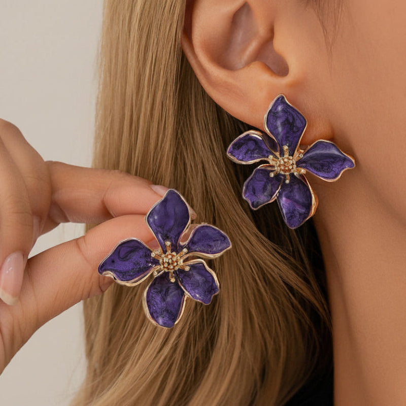 Floral Elegance Drop Earrings