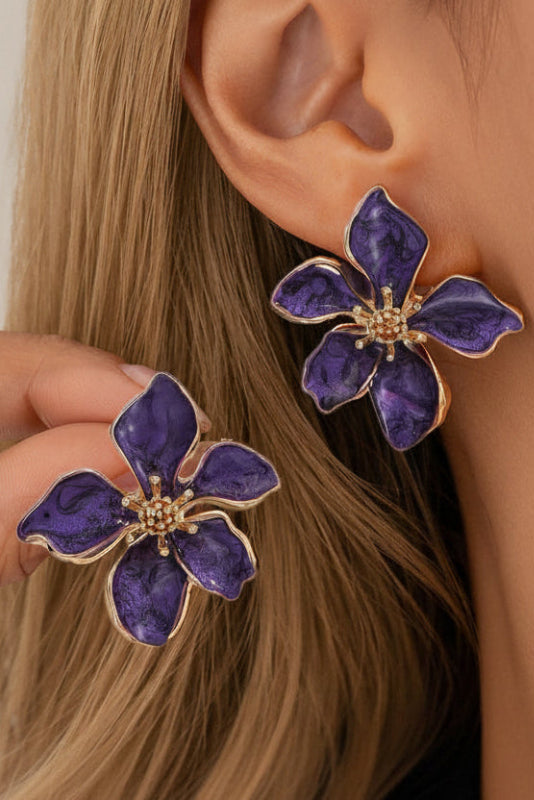 Floral Elegance Drop Earrings