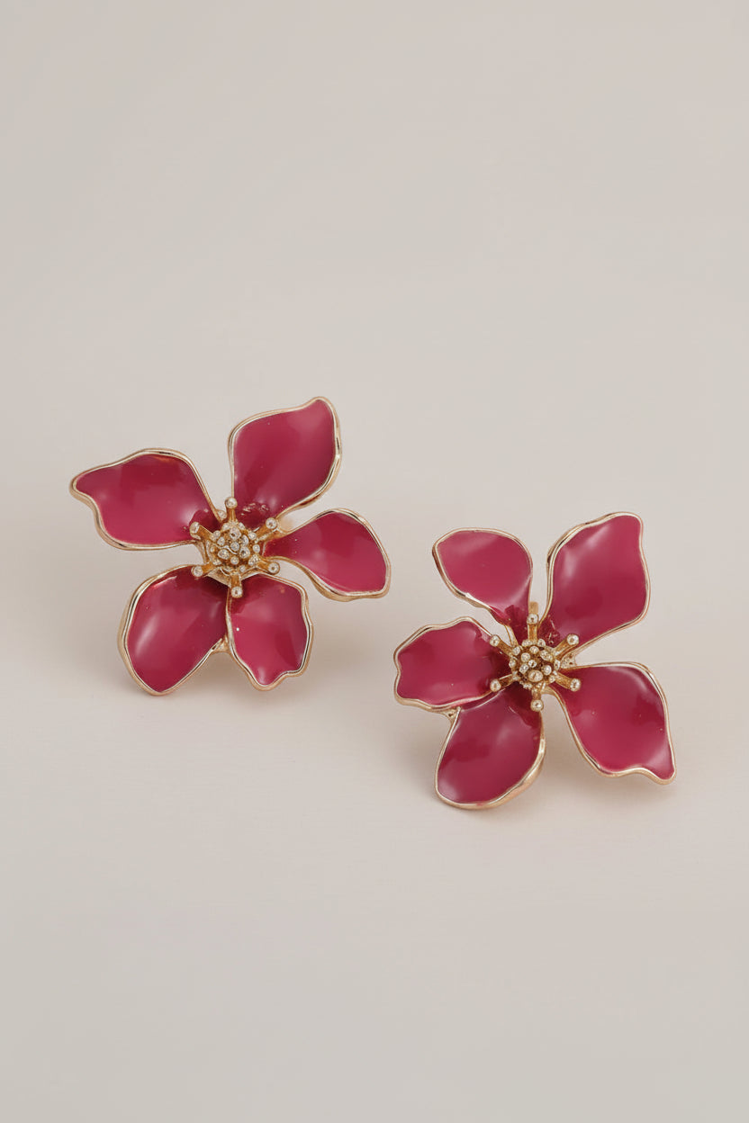 Floral Elegance Drop Earrings