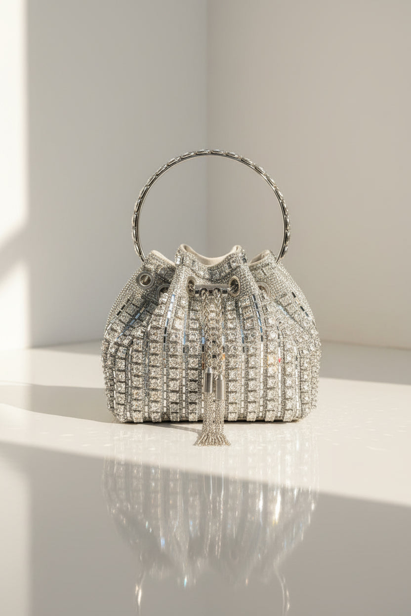 Starluxe Diamant-Glitzer-Clutch
