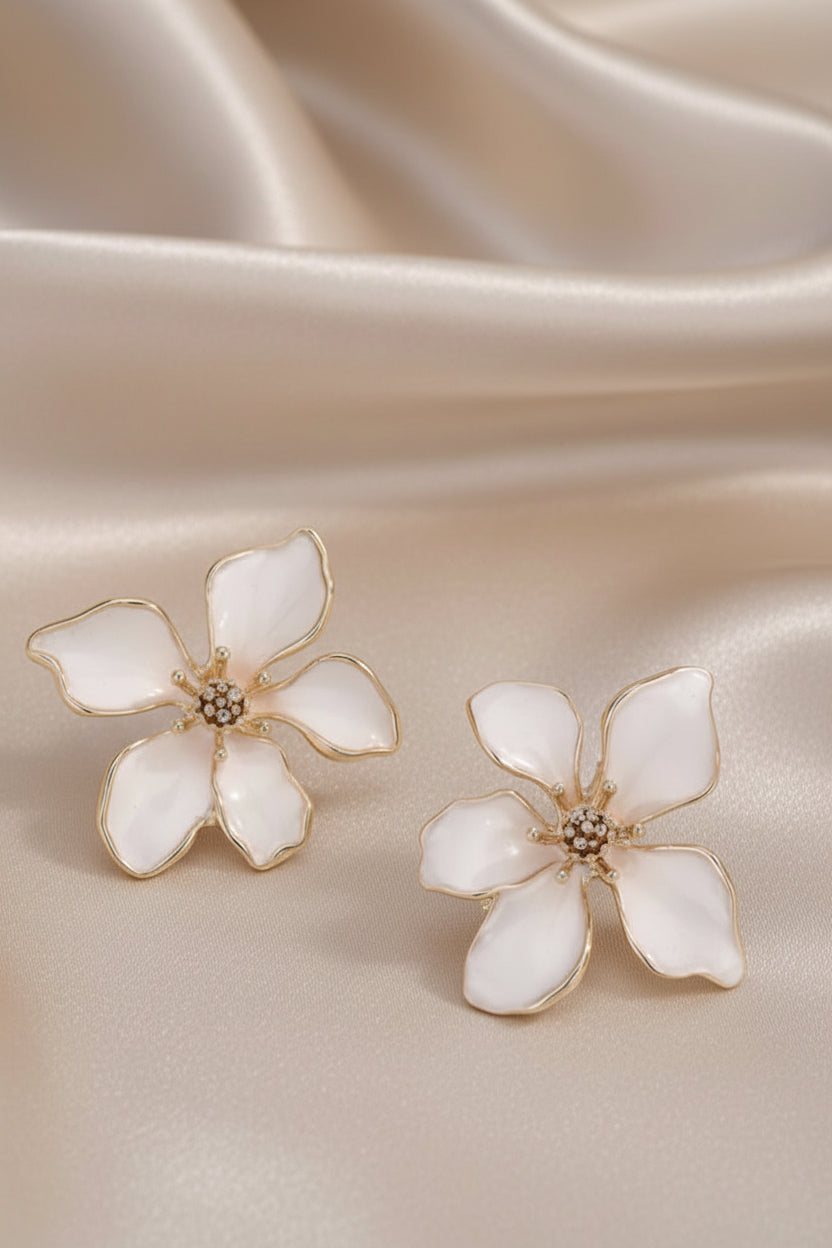 Floral Elegance Drop Earrings