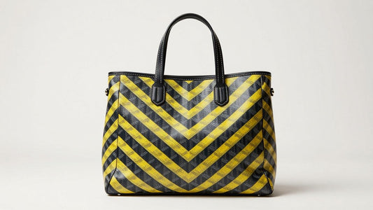 Goyard tote bag with chevron pattern