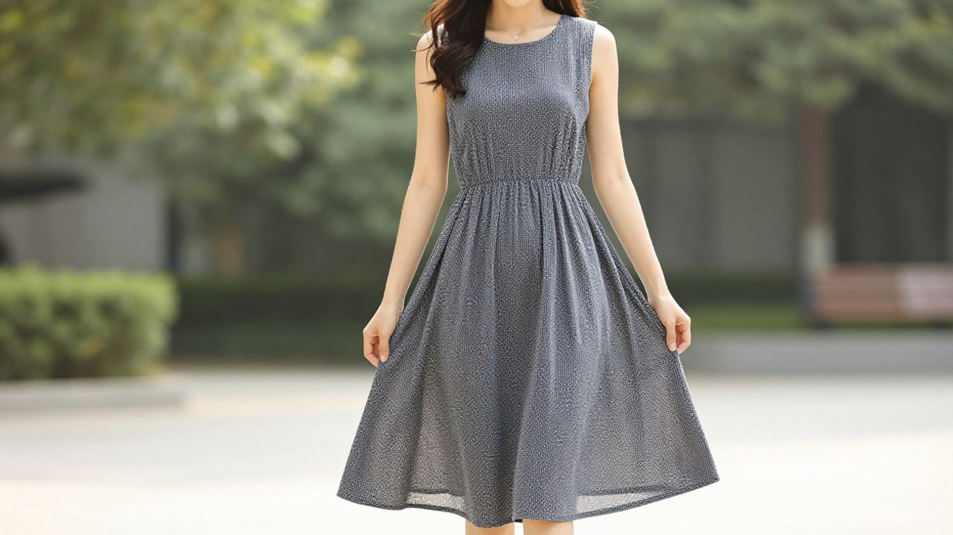 fit flare floral dress Sleeveless A Line Midi – YELLOW SUB TRADING Color:Bright Lavender Organic Cotton T-shirt Dress Kardel_0708