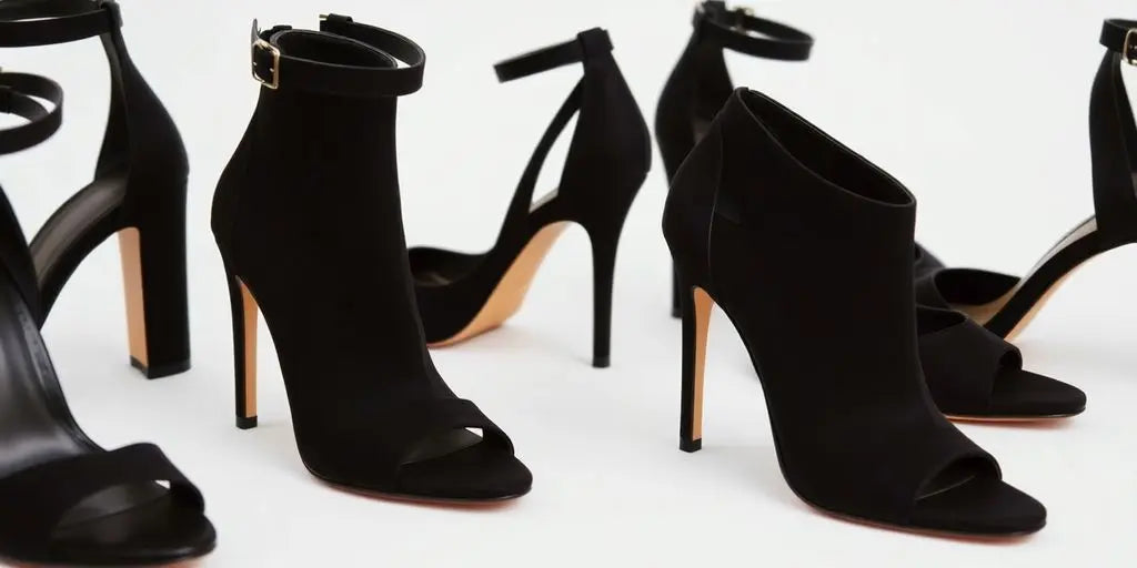 Elegant black high heels from Zara.