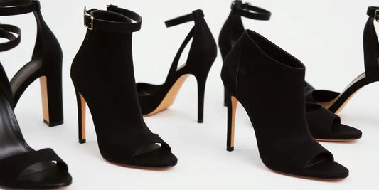 Elegant black high heels from Zara.
