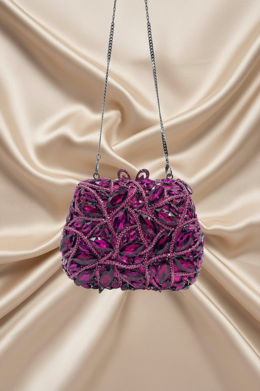 Emerald Enchanté Crystal Clutch